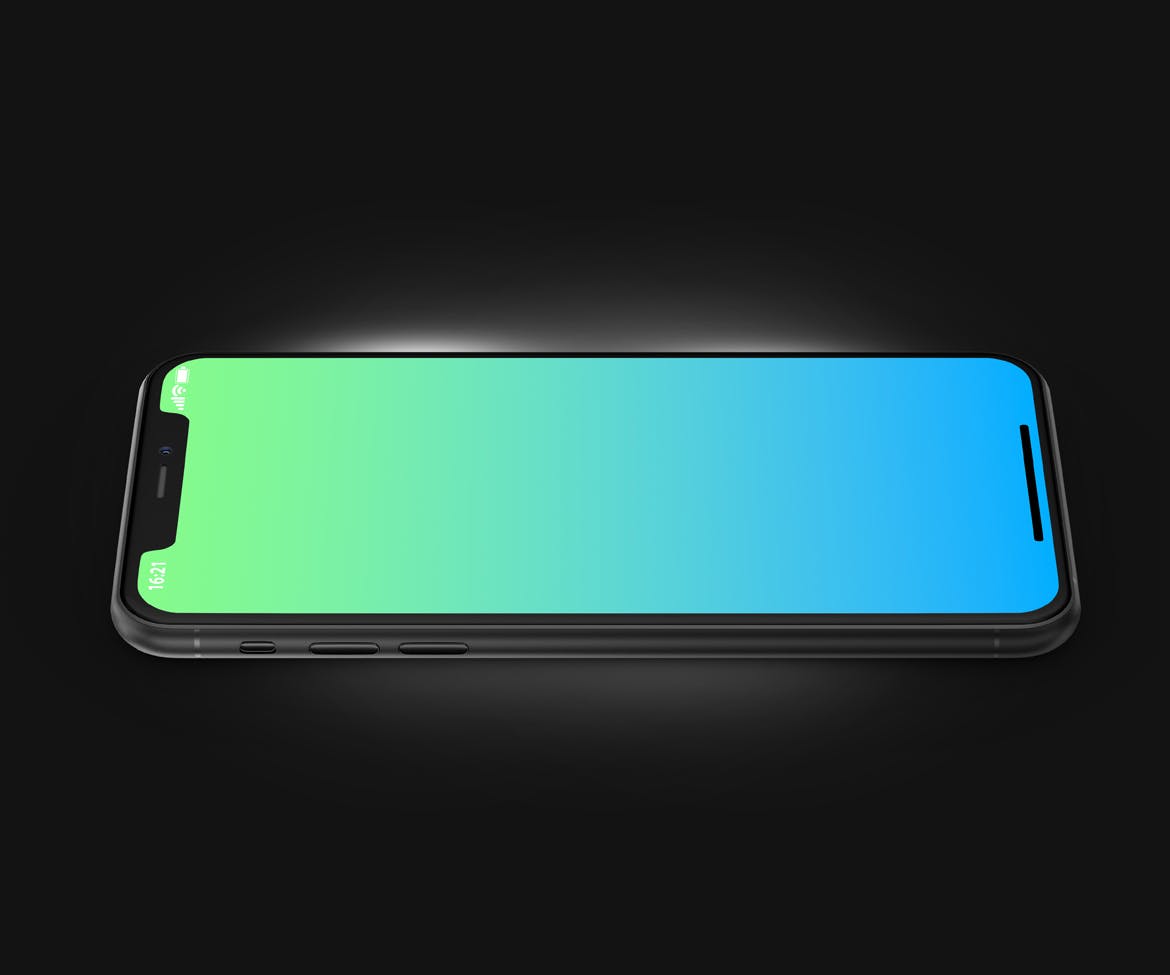 酷黑色iPhone 11 Pro Max屏幕预览蚂蚁素材精选样机模板 Phone 11 Black PSD Mockups插图(4)