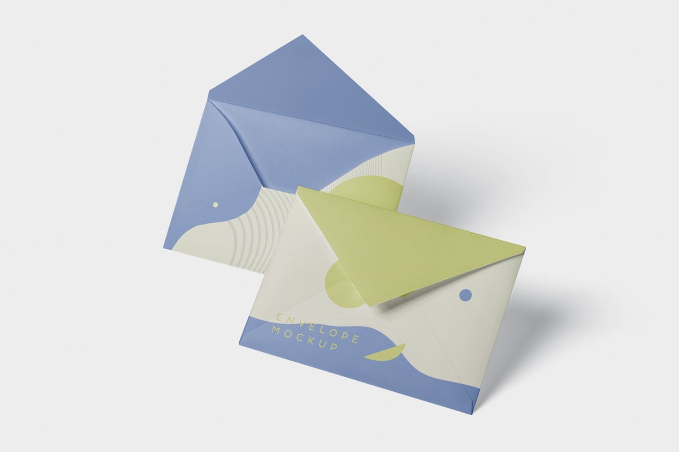 高端企业信封外观设计图蚂蚁素材精选模板 Envelope C5 – C6 Mock-Up Set插图(3)