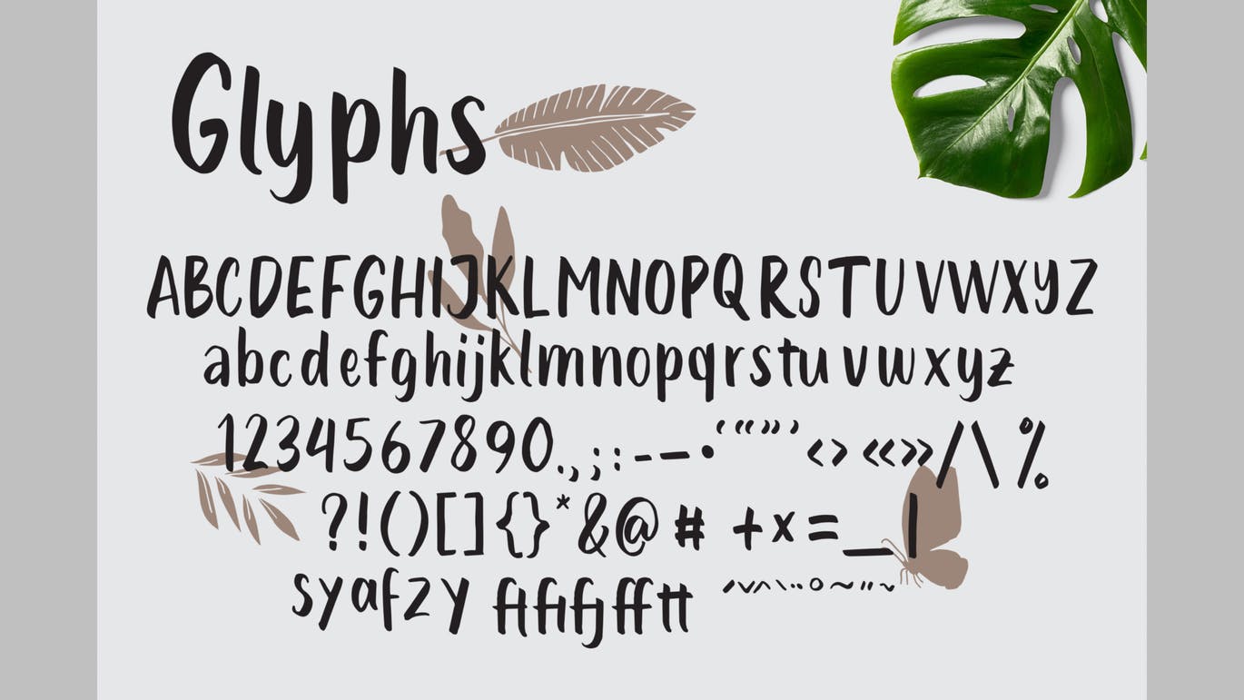 Logo/海报/服装/标签设计英文笔刷字体大洋岛精选 Lintang – Brush Font插图4