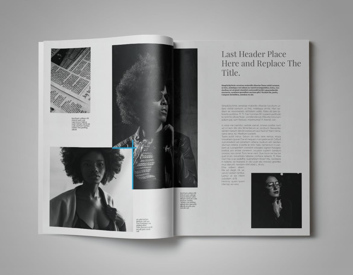现代版式设计时尚蚂蚁素材精选杂志INDD模板 Simplifly | Indesign Magazine Template插图(15)