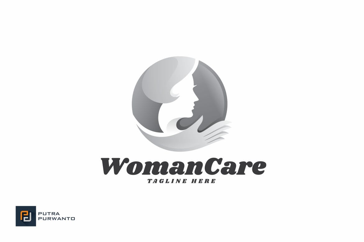 女性健康品牌Logo商标设计模板 Woman Care – Logo Template插图(2)