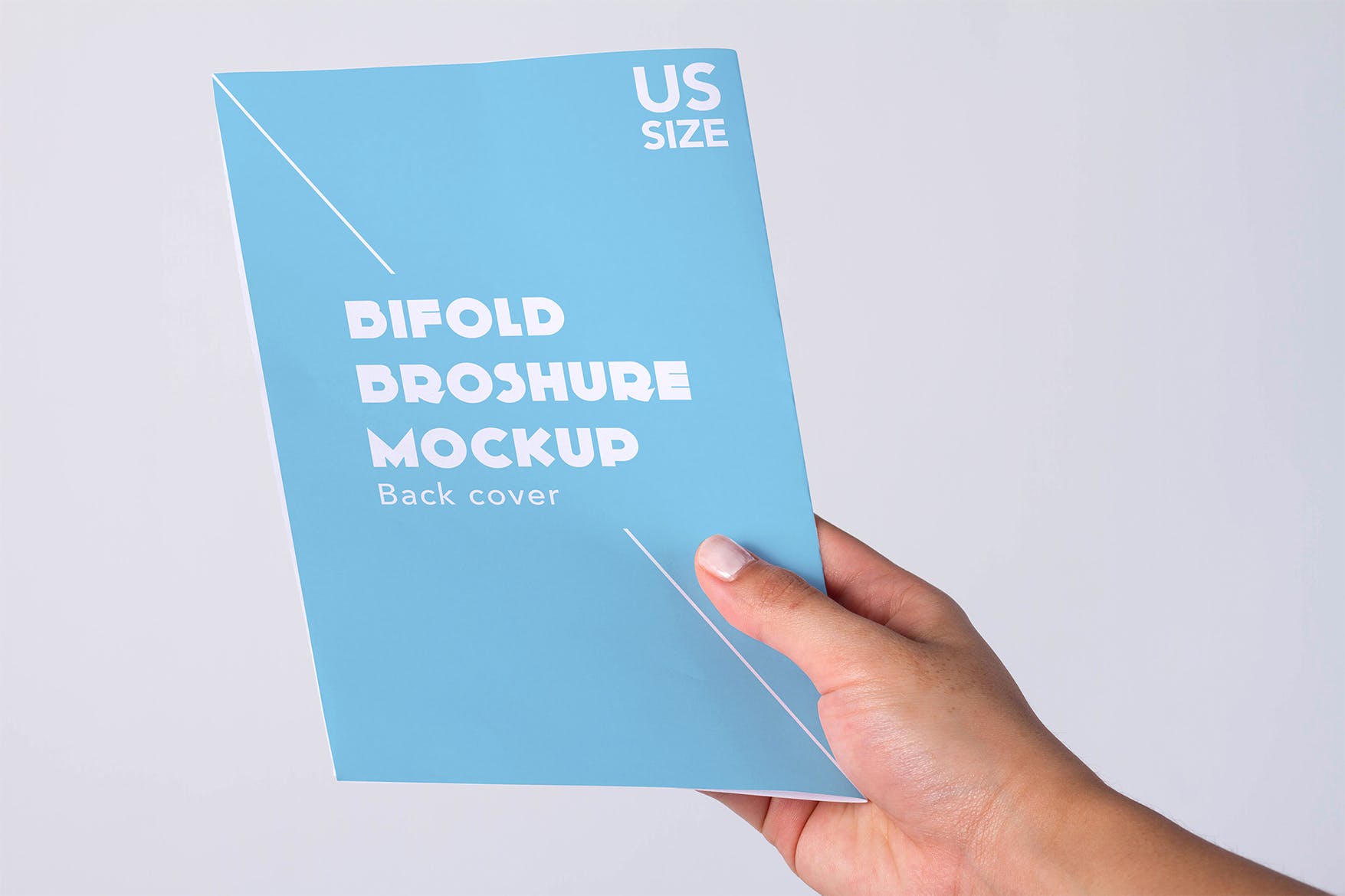 美国信纸规格传单样机第一素材精选模板 Bifold US letter Mock Up插图(2)