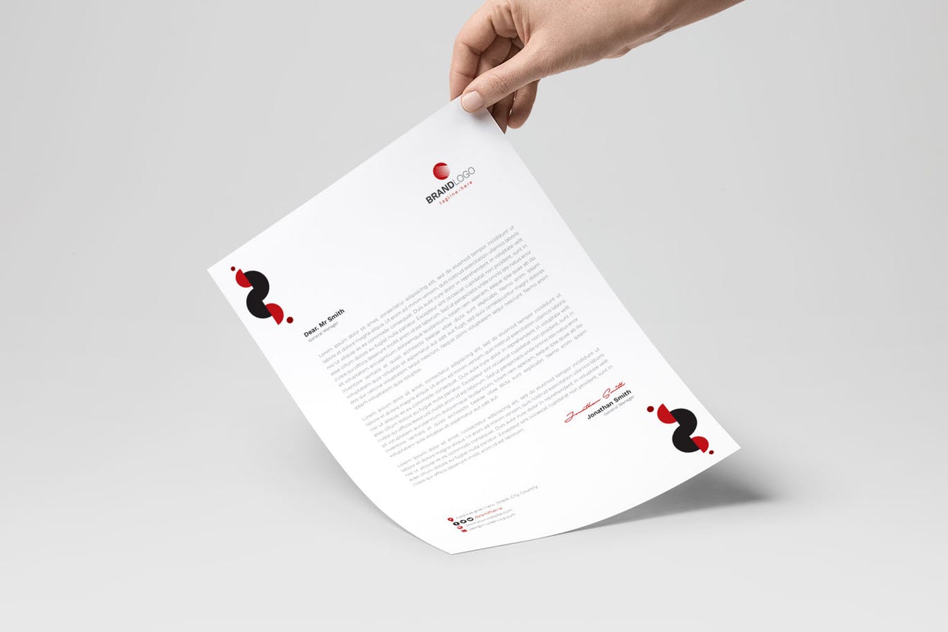 企业定制信纸信笺排版设计模板 Letterhead插图(4)