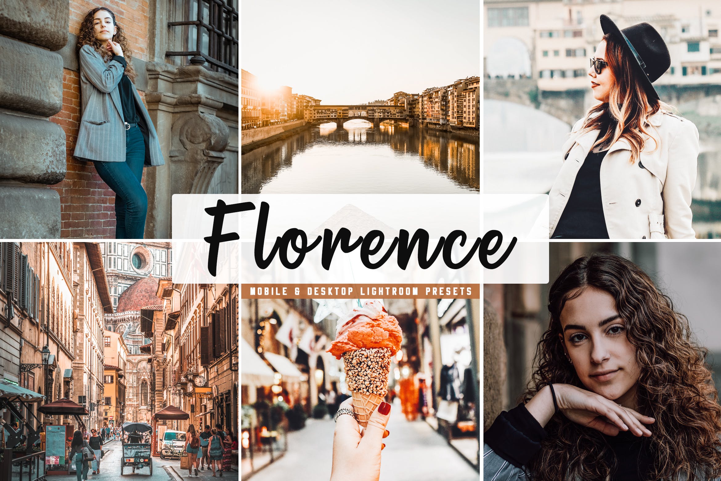 摄影大师级照片后期调色第一素材精选LR预设下载 Florence Mobile & Desktop Lightroom Presets插图