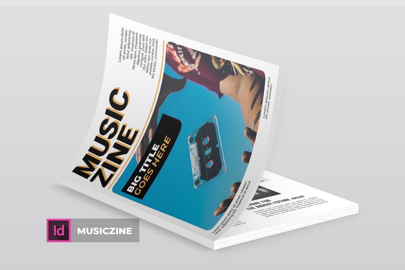 音乐主题专业蚂蚁素材精选杂志排版设计INDD模板 Musiczine | Magazine Template插图