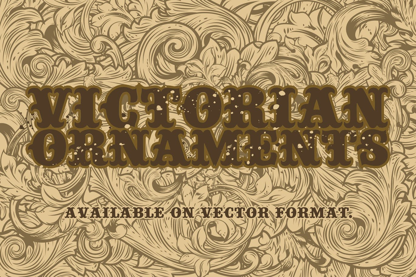 维多利亚时代装饰品矢量图案素材 Victorian Ornament Collection插图