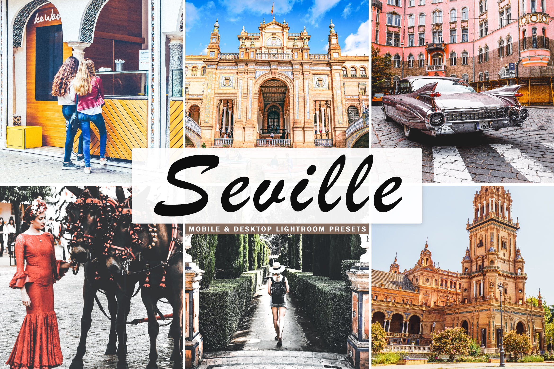 塞维利亚旅行摄影后期加工蚂蚁素材精选LR预设 Seville Mobile & Desktop Lightroom Presets插图