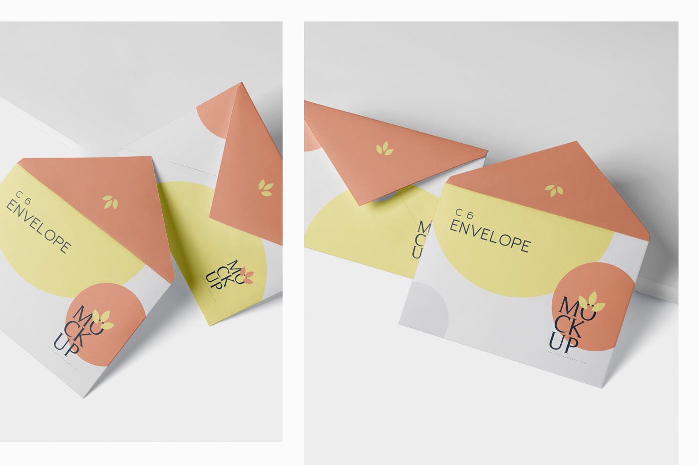 C6规格企业信封设计效果图蚂蚁素材精选 Envelope C6 Mock-Up Set插图(1)