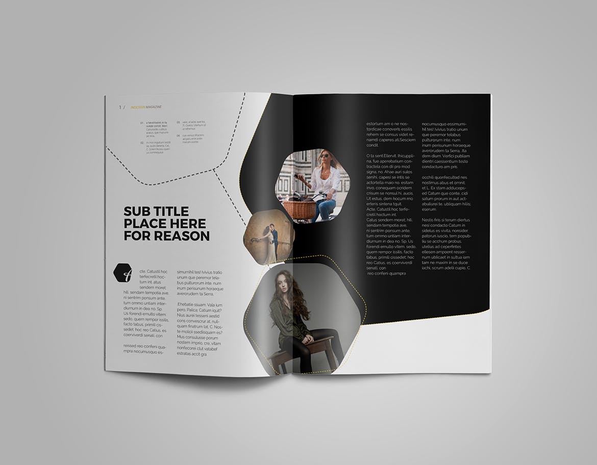 潮流时尚蚂蚁素材精选杂志排版设计InDesign模板 InDesign Magazine Template插图(3)