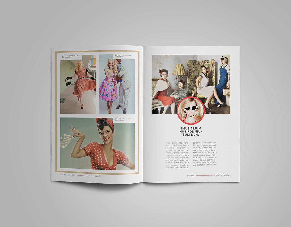 人物采访人物专题第一素材精选杂志排版设计InDesign模板 InDesign Magazine Template插图(14)