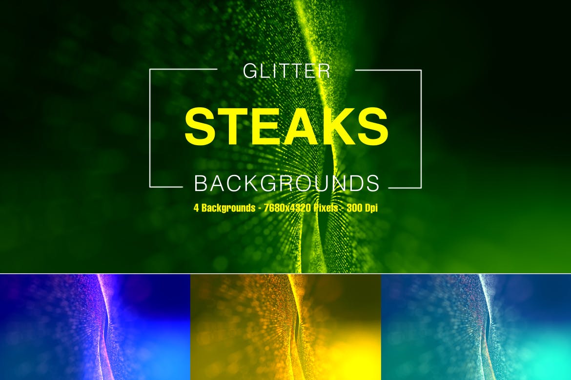 8K分辨率闪光抽象点状波纹曲线背景图素材 Glitter Steaks插图(1)