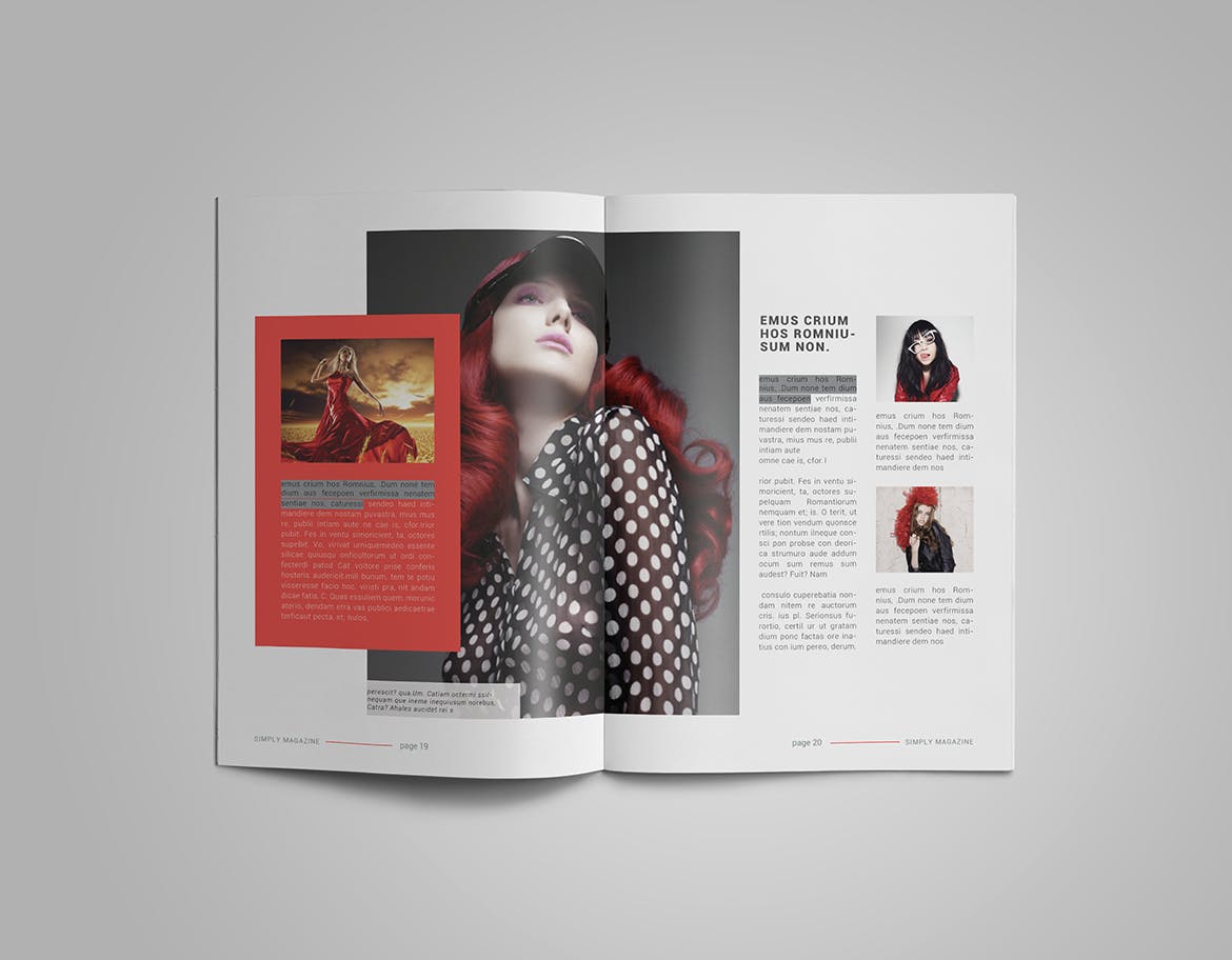 人物采访人物专题第一素材精选杂志排版设计InDesign模板 InDesign Magazine Template插图(9)