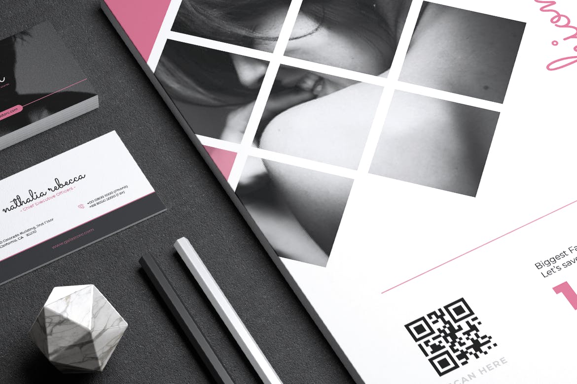 时装秀/活动传单&名片设计模板 GAIA Fashion Show / Event Flyer & Business Card插图(5)