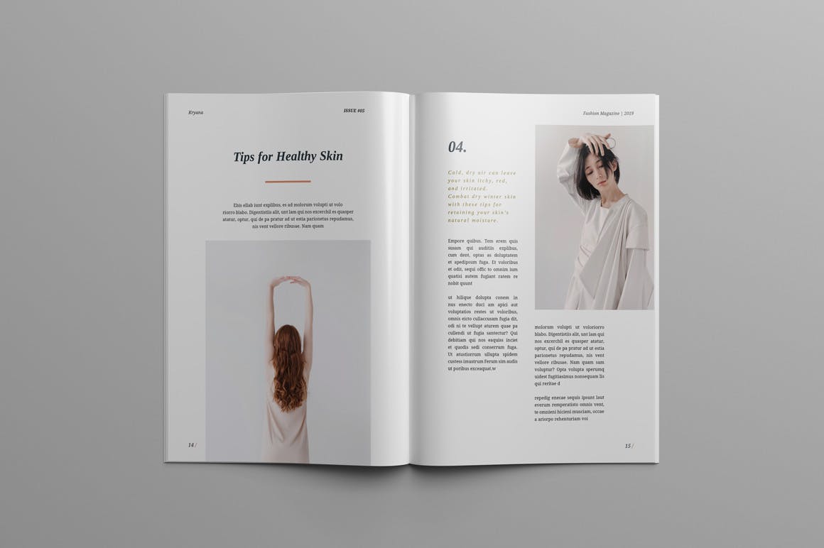 时尚主义北欧风格蚂蚁素材精选杂志设计模板 KRYANA – Fashion Magazine插图(7)