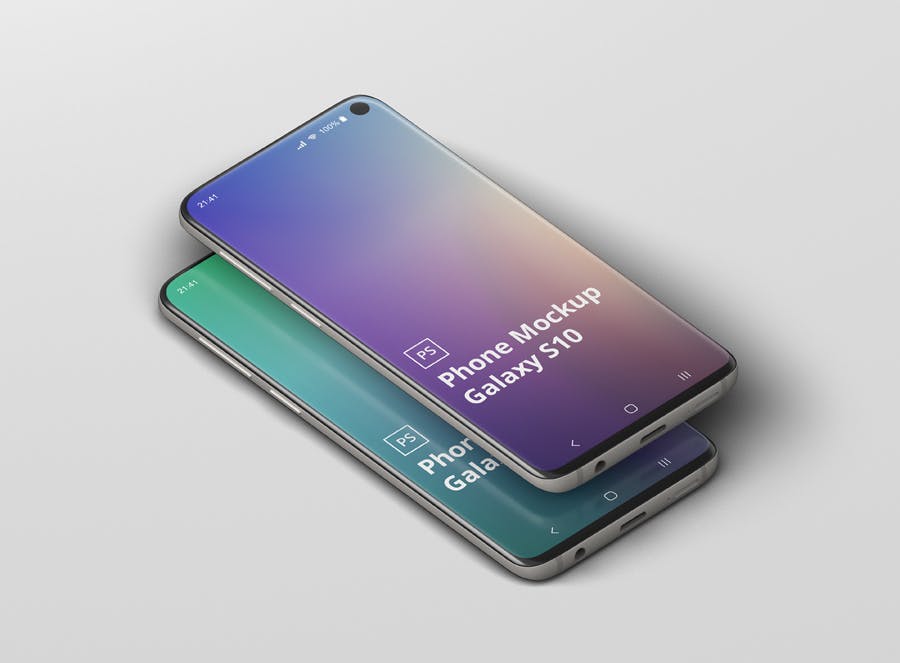三星Galaxy S10智能手机第一素材精选样机模板 Phone Mockup Galaxy S10插图(12)