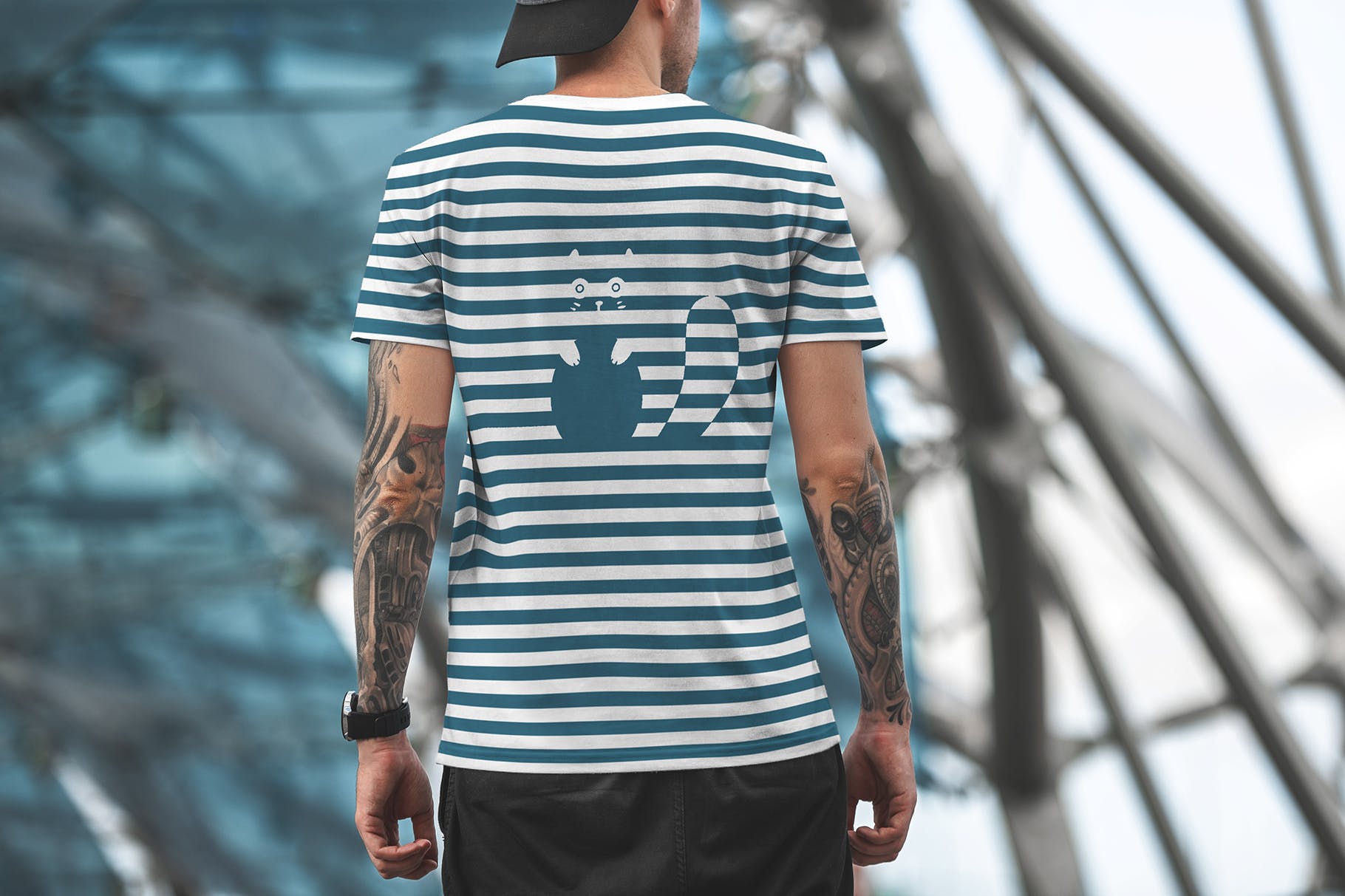 城市系列-印花T恤产品展示样机大洋岛精选模板v6 T-Shirt Mockup Urban Edition Vol. 6插图5