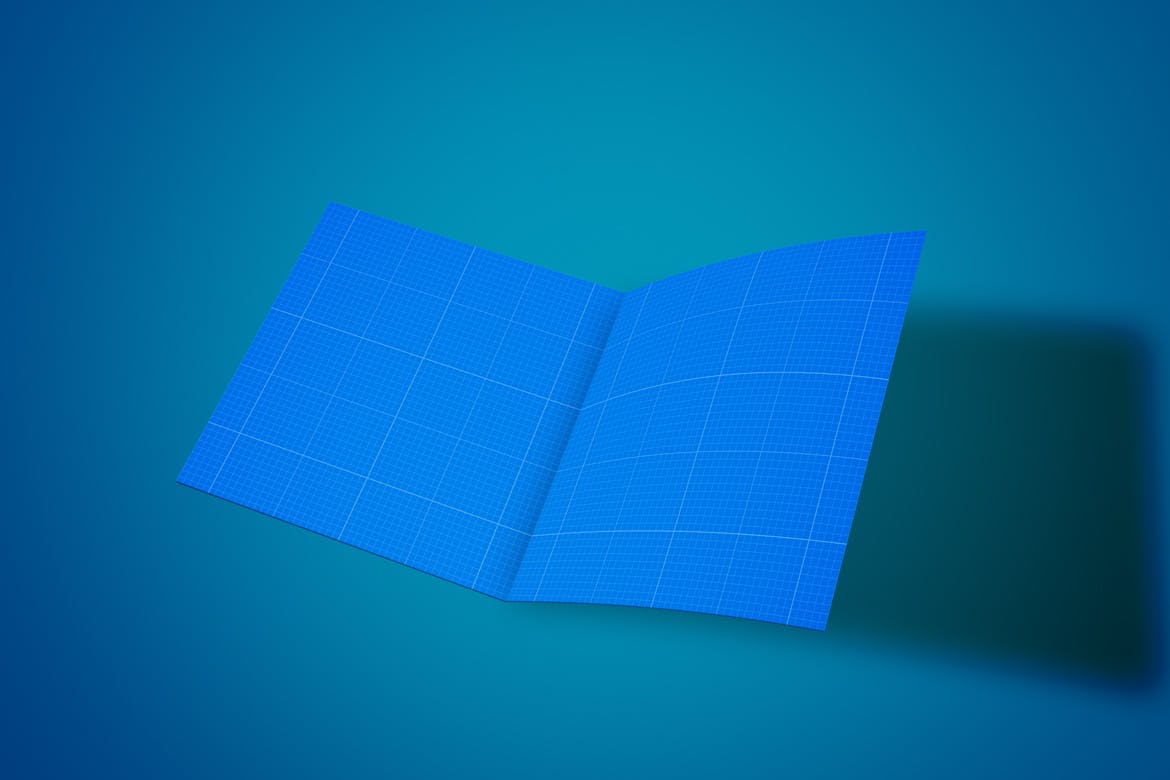 DieCut裁切工艺折叠卡片设计图蚂蚁素材精选 DieCut Bi-Fold Card Mockup插图(8)