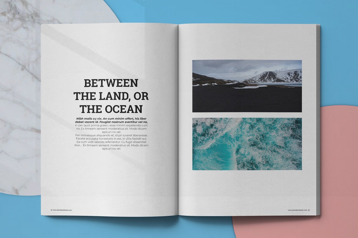 冒险旅行主题大洋岛精选杂志排版设计模板 Adventure Travel Magazine Template插图11
