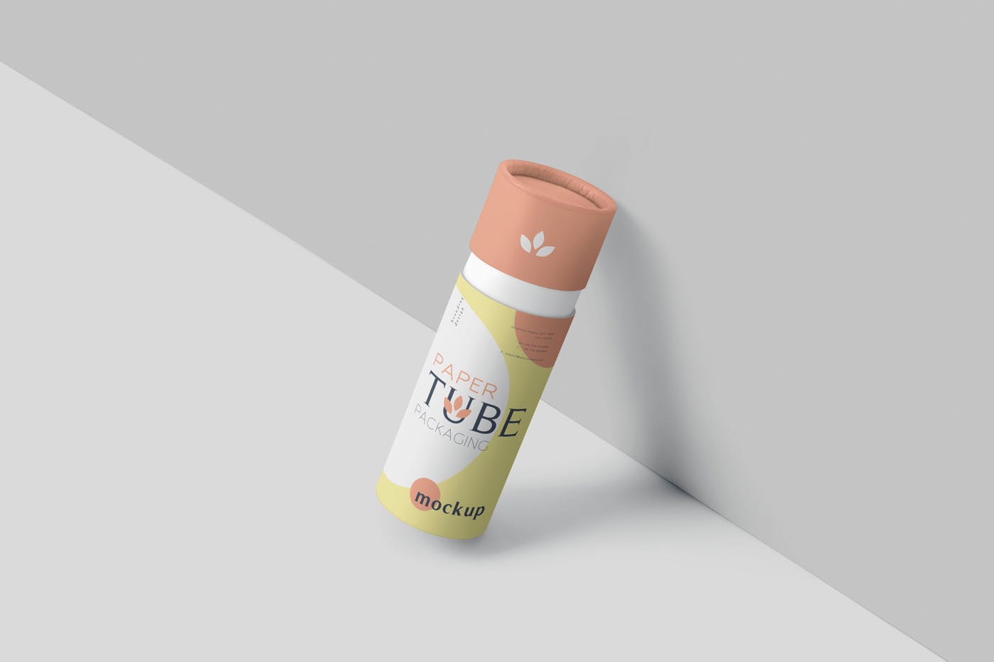 纸管包装外观设计效果图大洋岛精选模板 Paper Tube Packaging Mockup Set – Slim插图3