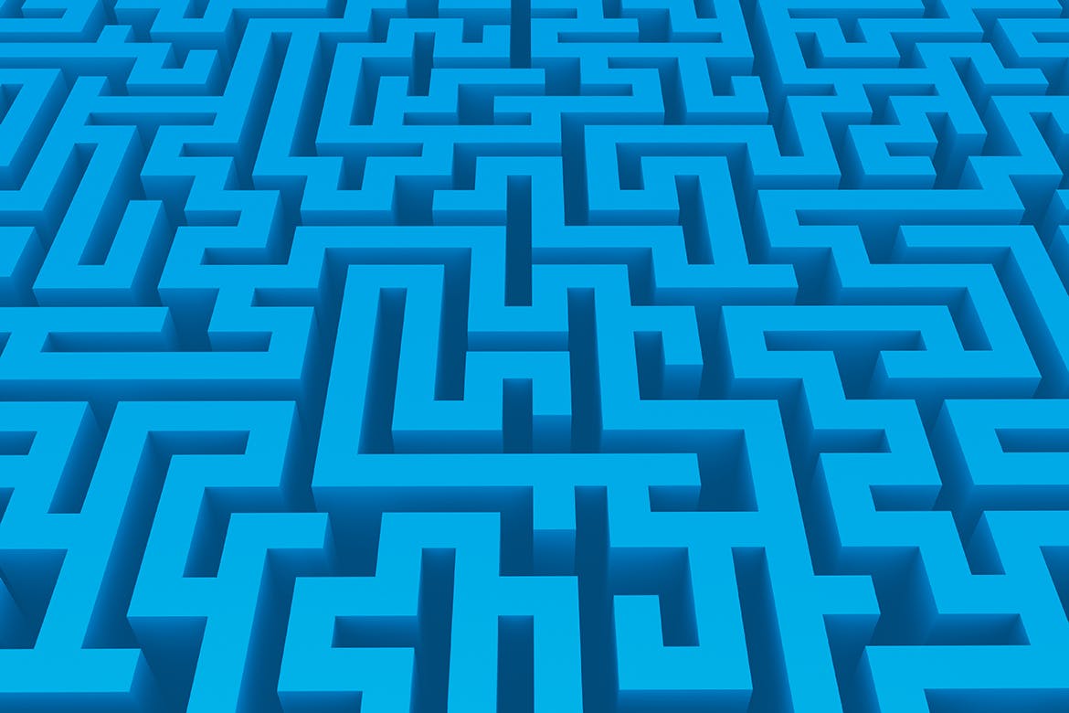 10款无尽迷宫3D几何抽象图形背景素材 Endless Maze 3D Background Set插图(5)