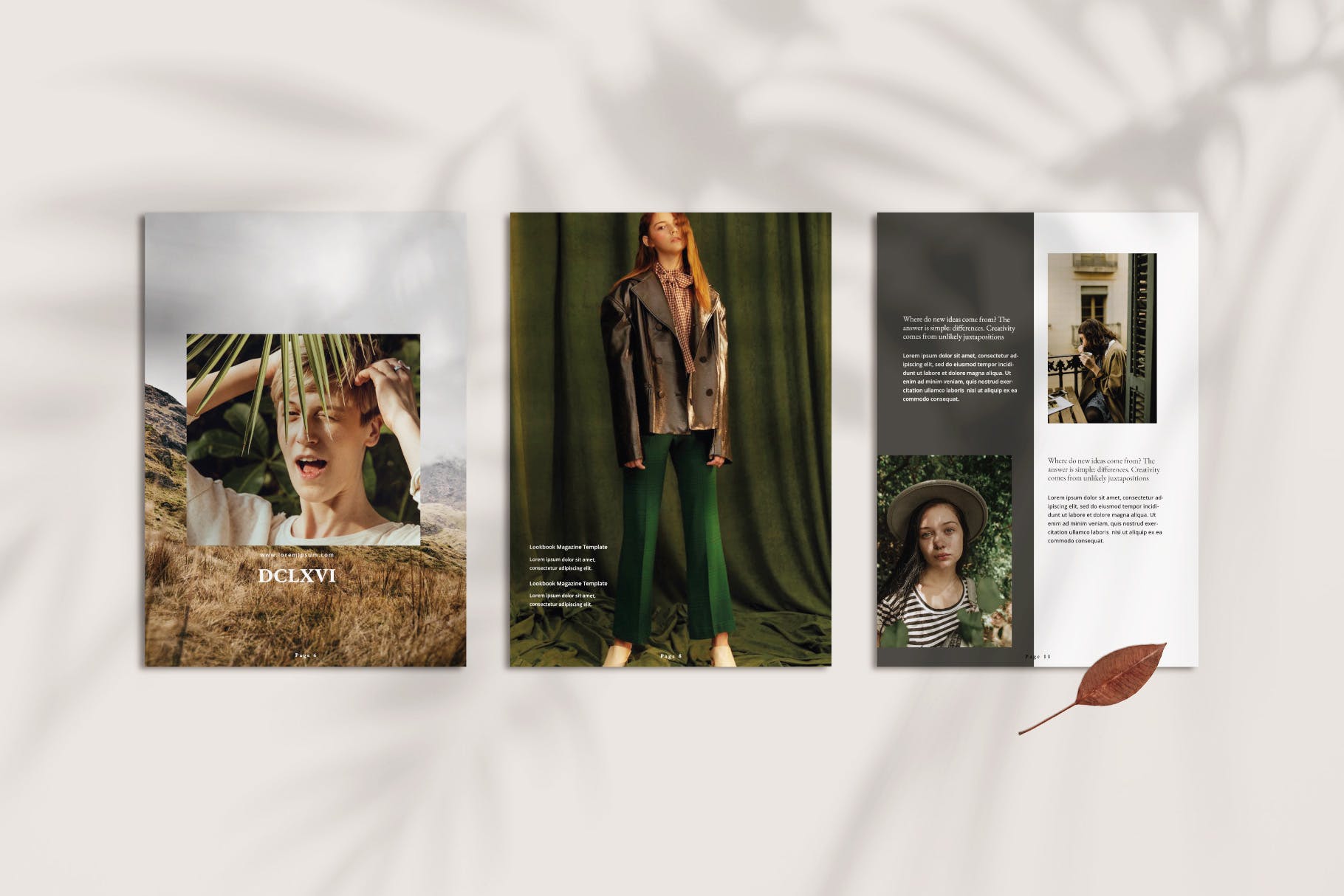 现代风格创意品牌产品第一素材精选杂志设计模板 Magazine Business Agency DCLXVI Template – LS插图(1)