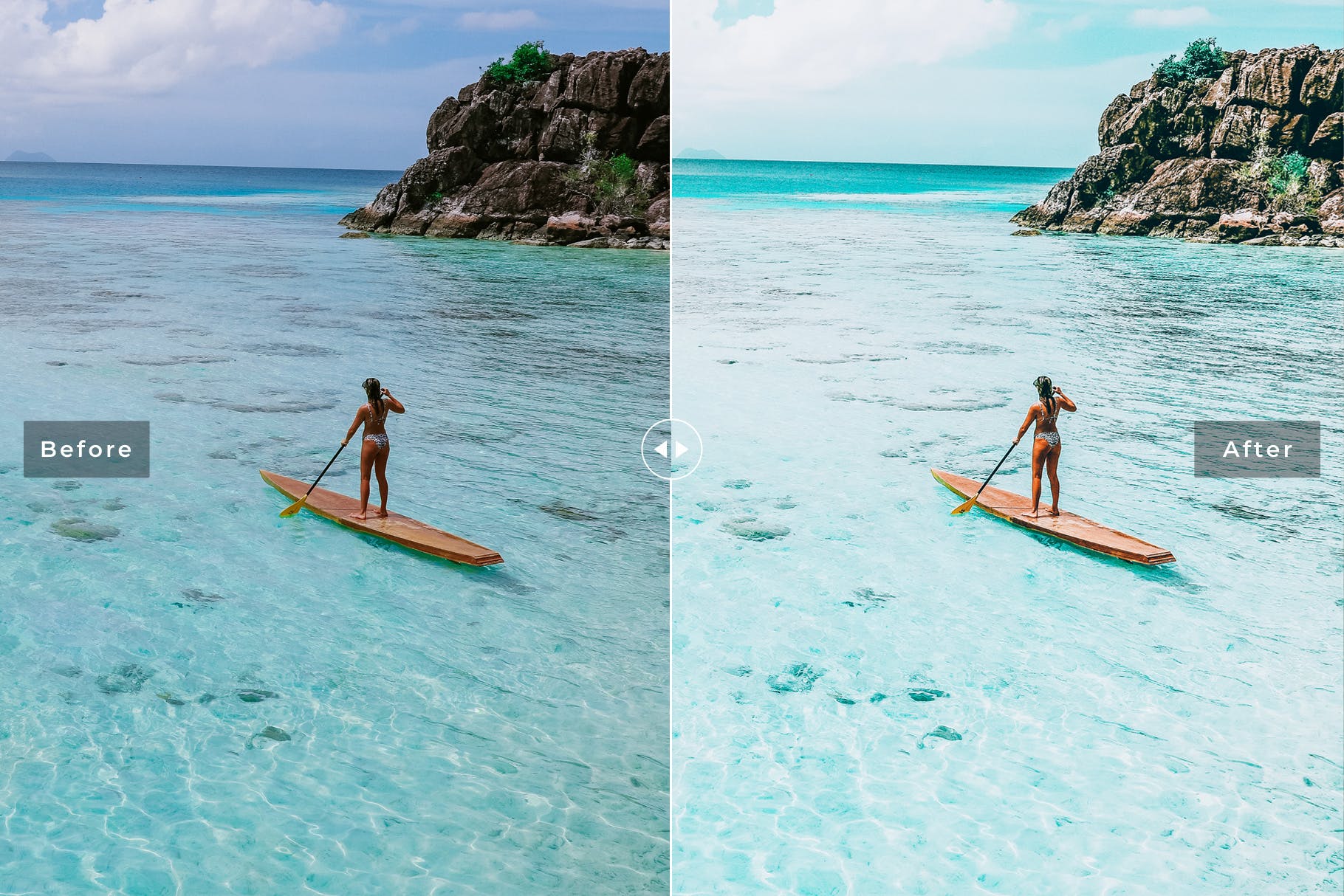 海边沙滩摄影专业Lightroom调色预设 Tahiti Mobile & Desktop Lightroom Presets插图(3)