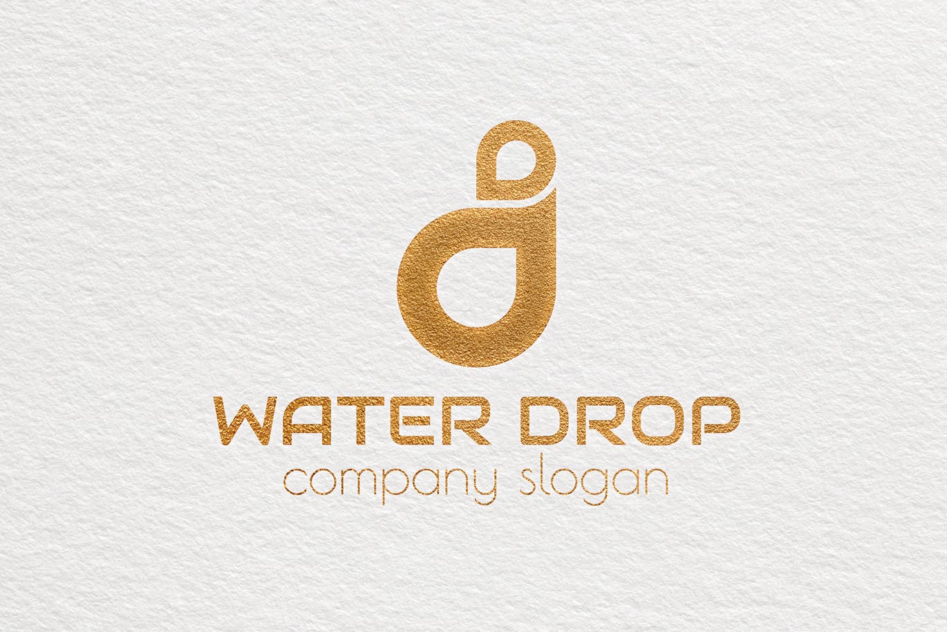 水滴几何图形创意Logo设计第一素材精选模板 Water Drop Creative Logo Template插图(3)