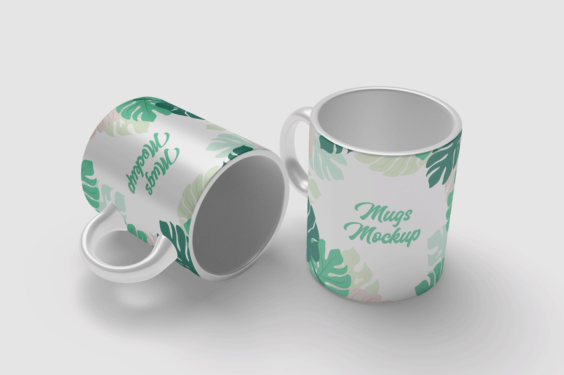 陶瓷马克杯印花图案设计预览大洋岛精选 Mug Mockups插图2