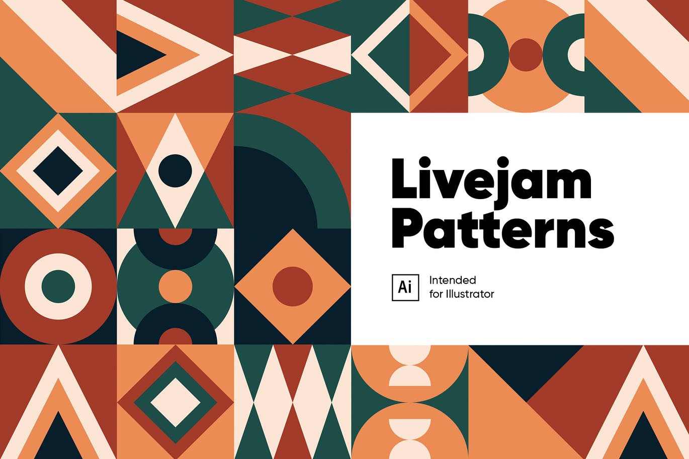 Livejam抽象图案背景第一素材精选 Livejam Abstract Patterns Pack插图