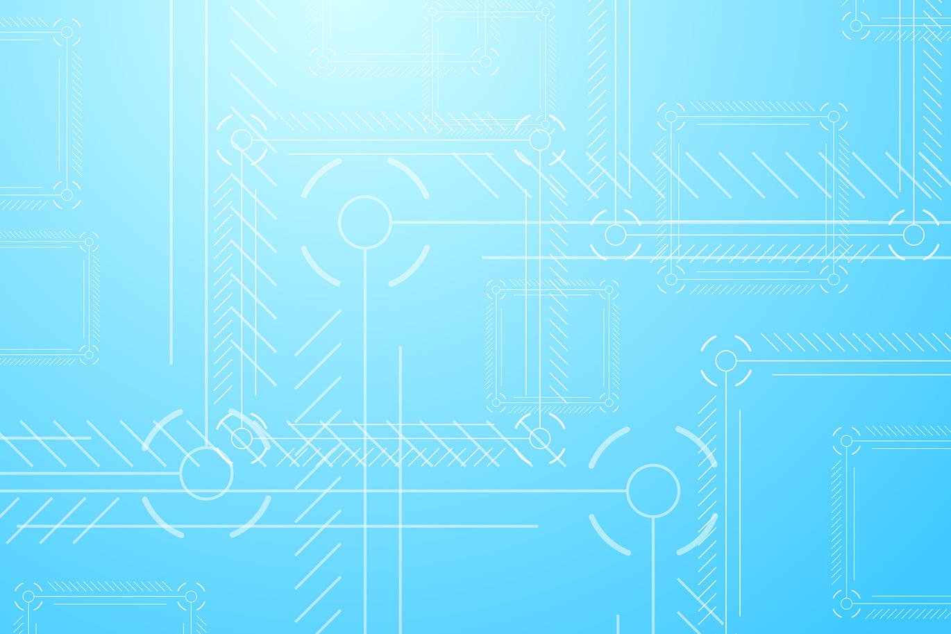 浅蓝色抽象技术背景图素材 Light blue abstract tech background插图