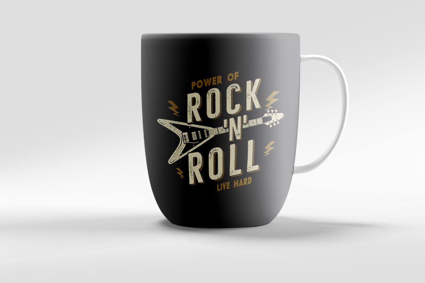 T恤复古设计风格摇滚音乐主题印花图案插画 Music Rock n Roll Print for T-Shirt, Retro Design插图5