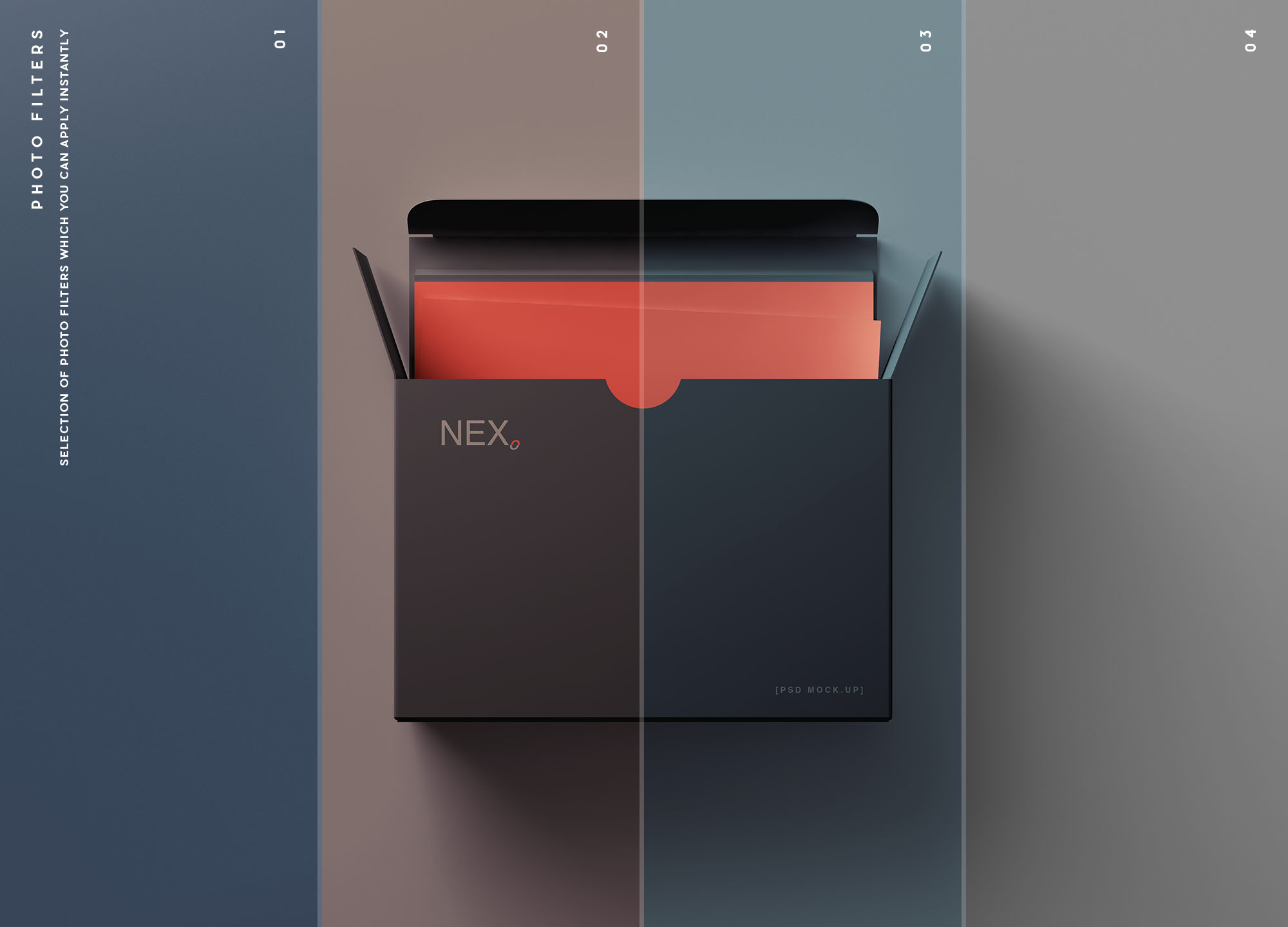 卡片包装盒外观设计效果图第一素材精选 Card Box Mockup插图(9)
