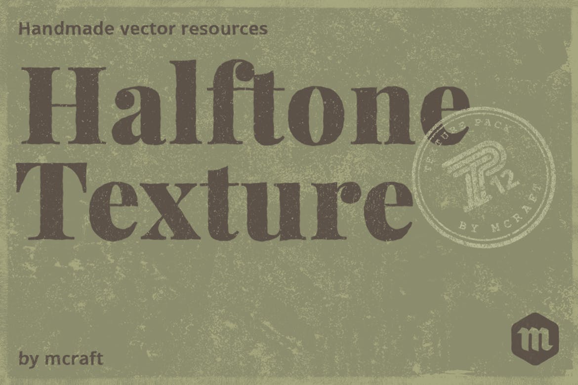 15款半色调肌理纹理矢量第一素材精选背景 Halftone Texture Pack Background插图