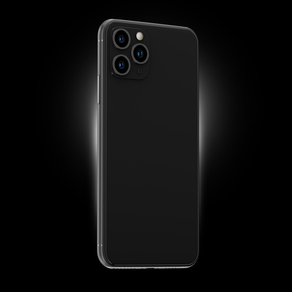 黑色iPhone 11 Pro Max智能手机APP设计预览蚂蚁素材精选样机 Phone 11 Black PSD Mockups插图(3)