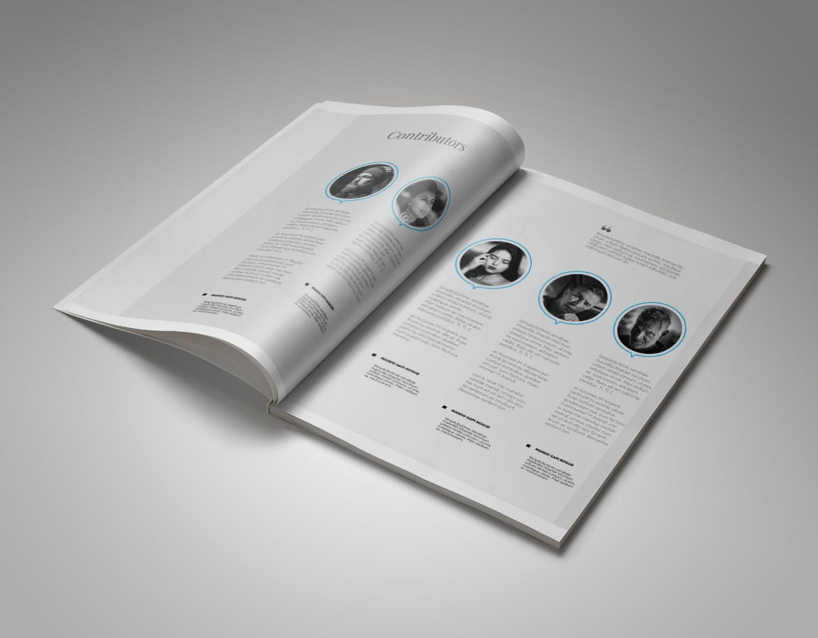 现代版式设计时尚蚂蚁素材精选杂志INDD模板 Simplifly | Indesign Magazine Template插图(4)