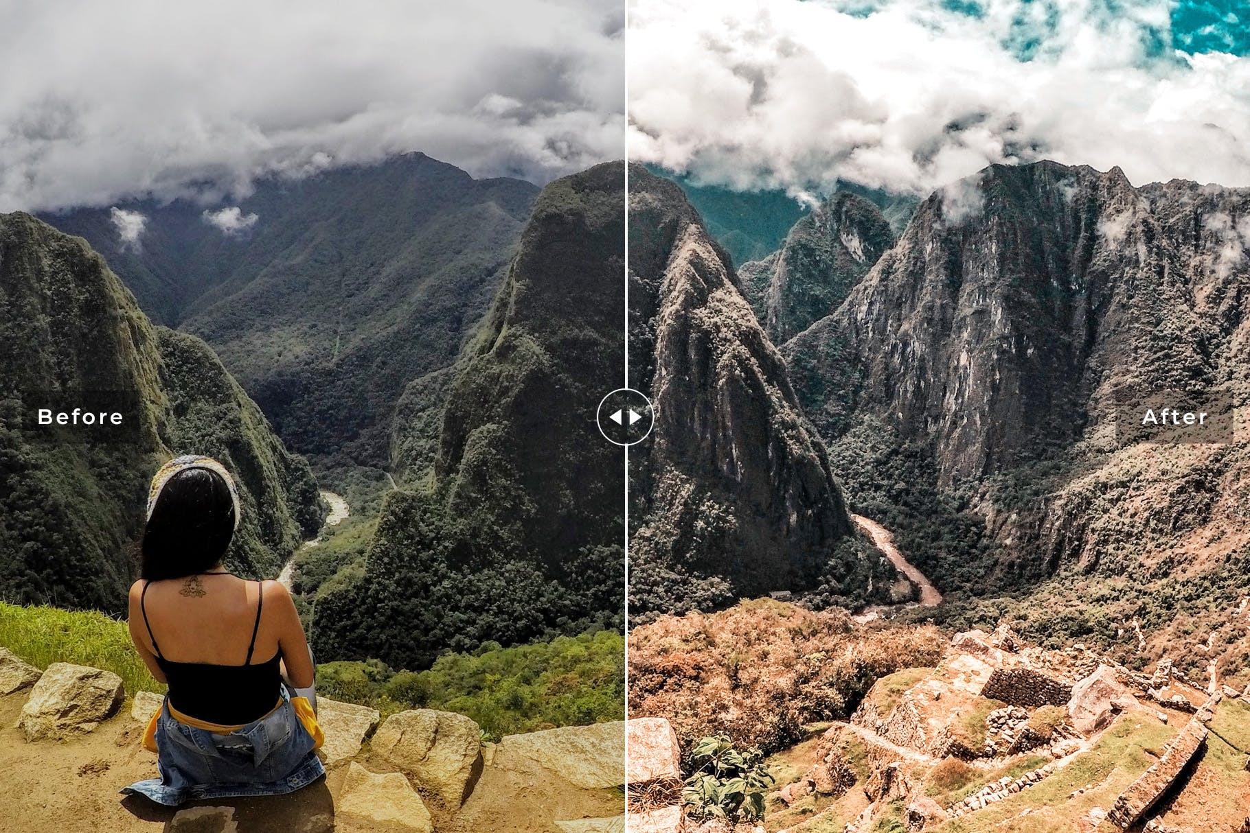 美丽山景摄影照片后期调色Lightroom预设 Machu Picchu Mobile & Desktop Lightroom Presets插图4