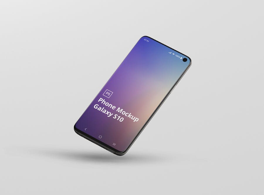 三星Galaxy S10智能手机第一素材精选样机模板 Phone Mockup Galaxy S10插图(13)
