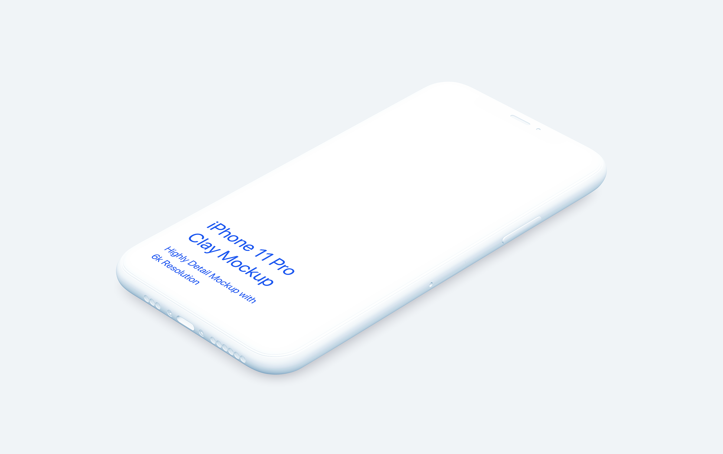 黏土陶瓷风格iPhone 11 Pro手机第一素材精选样机模板 iPhone 11 Pro Mockup – Clay Mockup Pack插图(14)