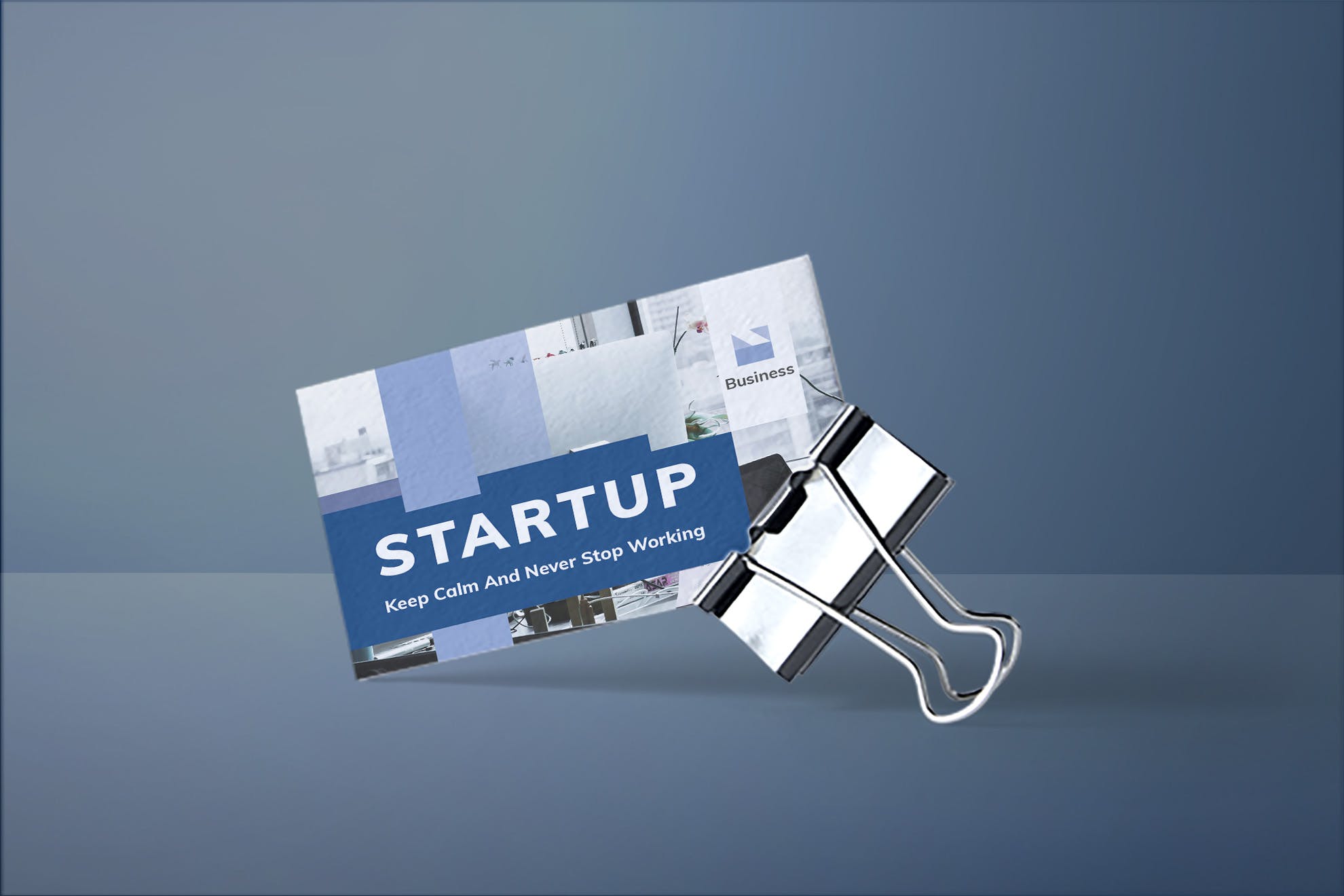 项目解决方案专家第一素材精选名片模板 Startup Business Card插图(1)
