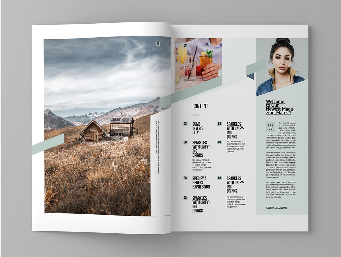 多用途企业宣传蚂蚁素材精选杂志排版设计模板 Magasin – Magazine Template插图(2)