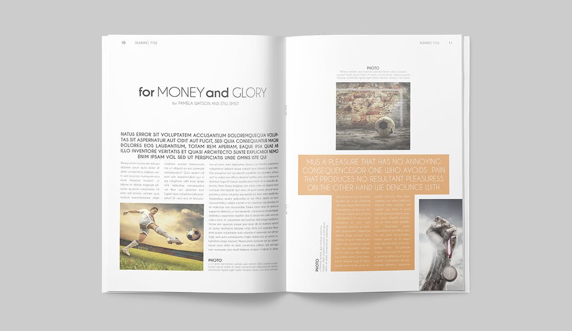 一套专业干净设计风格InDesign第一素材精选杂志模板 Magazine Template插图(5)