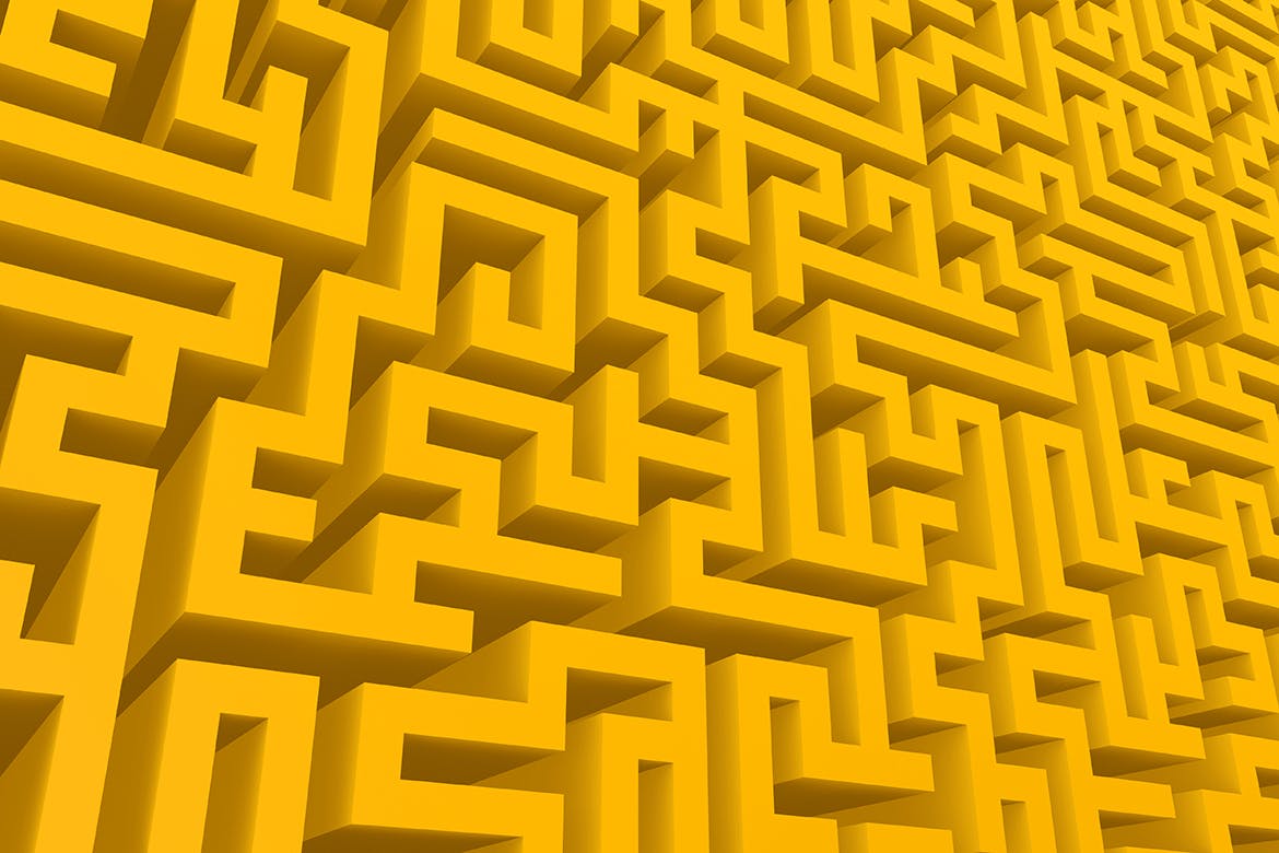 10款无尽迷宫3D几何抽象图形背景素材 Endless Maze 3D Background Set插图1