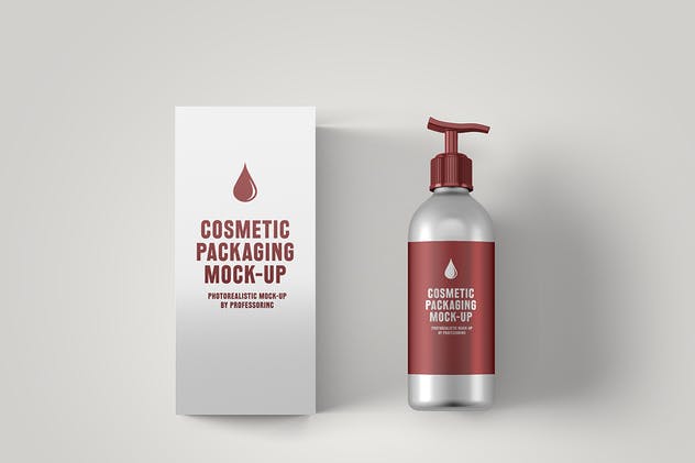 简约风化妆品包装设计展示大洋岛精选 Cosmetic Packaging Mock-Up插图9