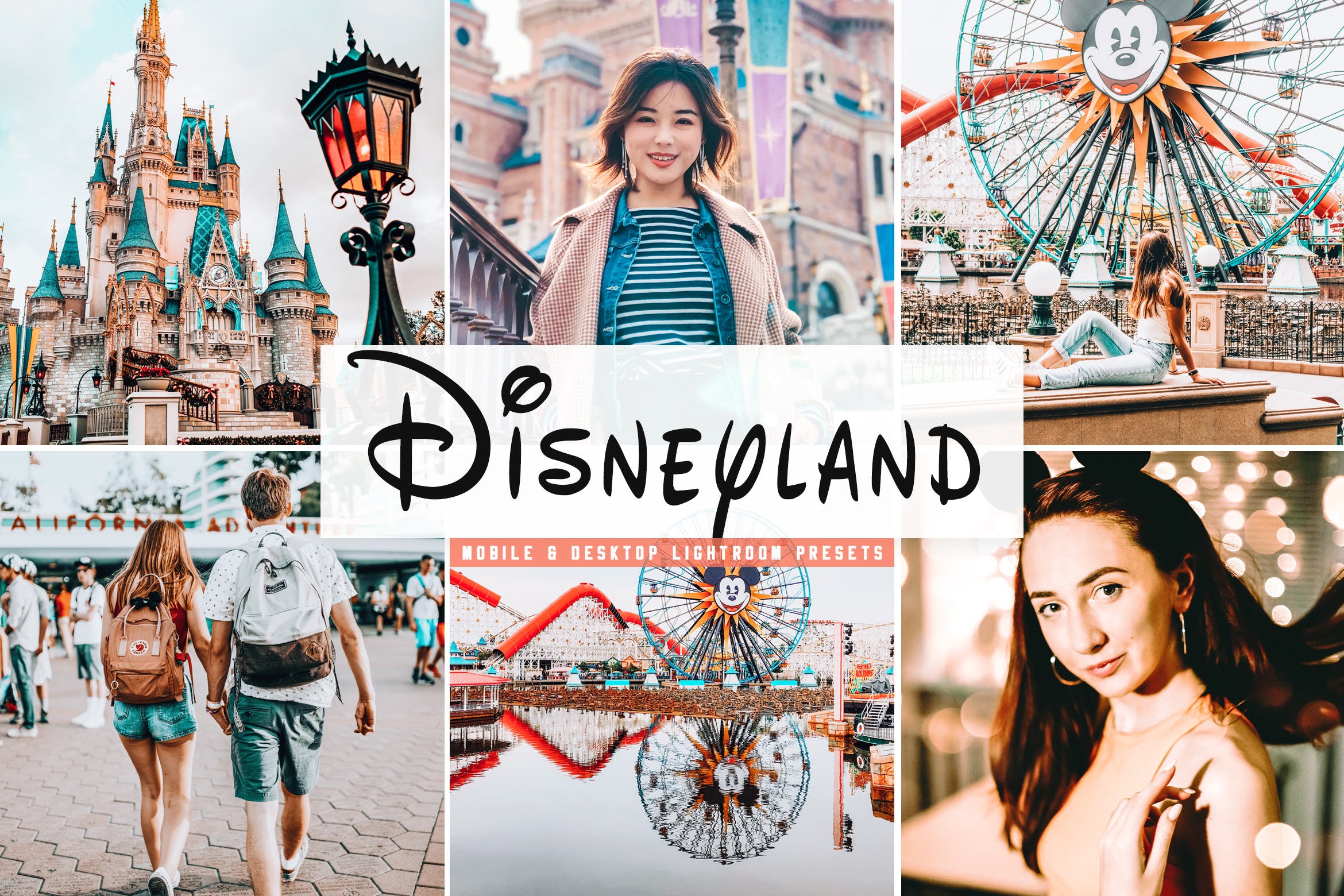 迪士尼乐园游玩摄影必备LR调色滤镜合集 Disneyland Mobile & Desktop Lightroom Presets插图