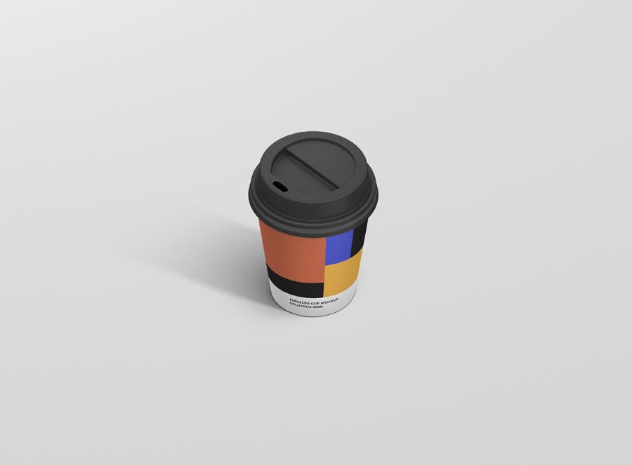 浓缩咖啡杯一次性纸杯第一素材精选 Espresso Coffee Cup Mockup插图(7)