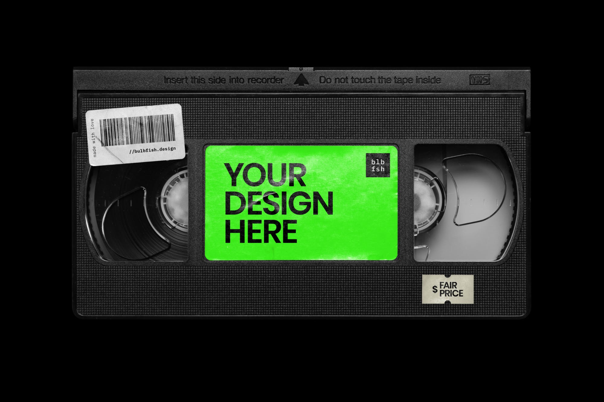 VHS磁带设计效果图蚂蚁素材精选样机 VHS Cassette Mockup插图(2)