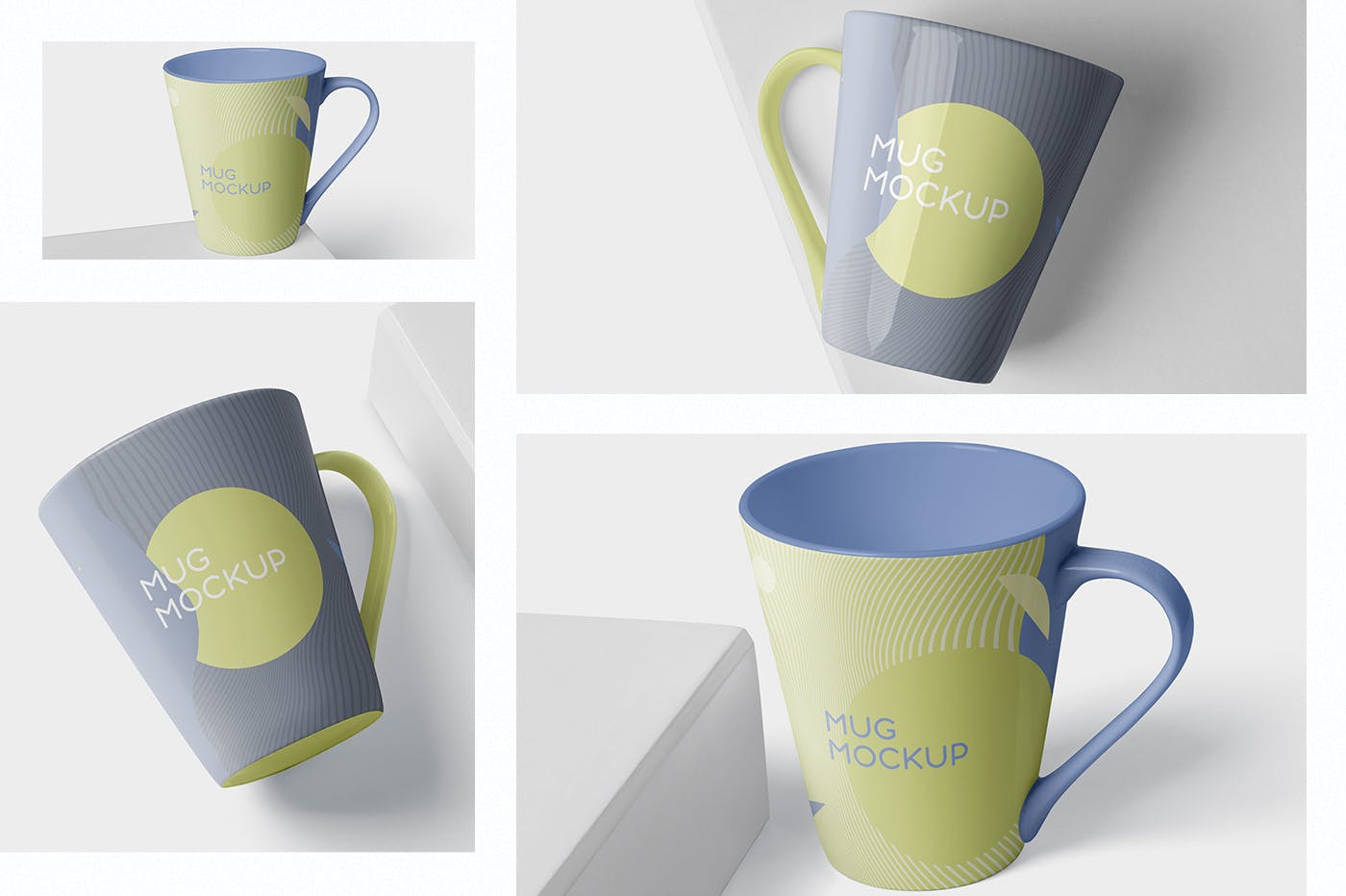 锥形马克杯图案设计蚂蚁素材精选 Mug Mockup – Cone Shaped插图(1)