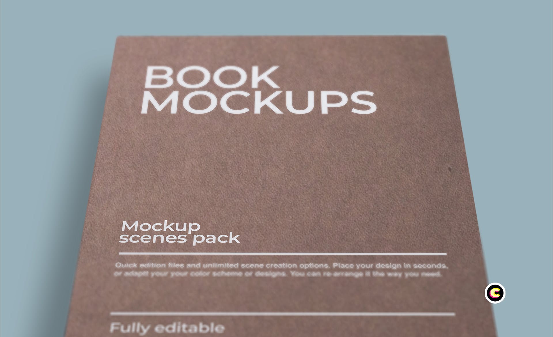 牛皮纸图书封面设计图案样机第一素材精选 Book Mockups插图(3)