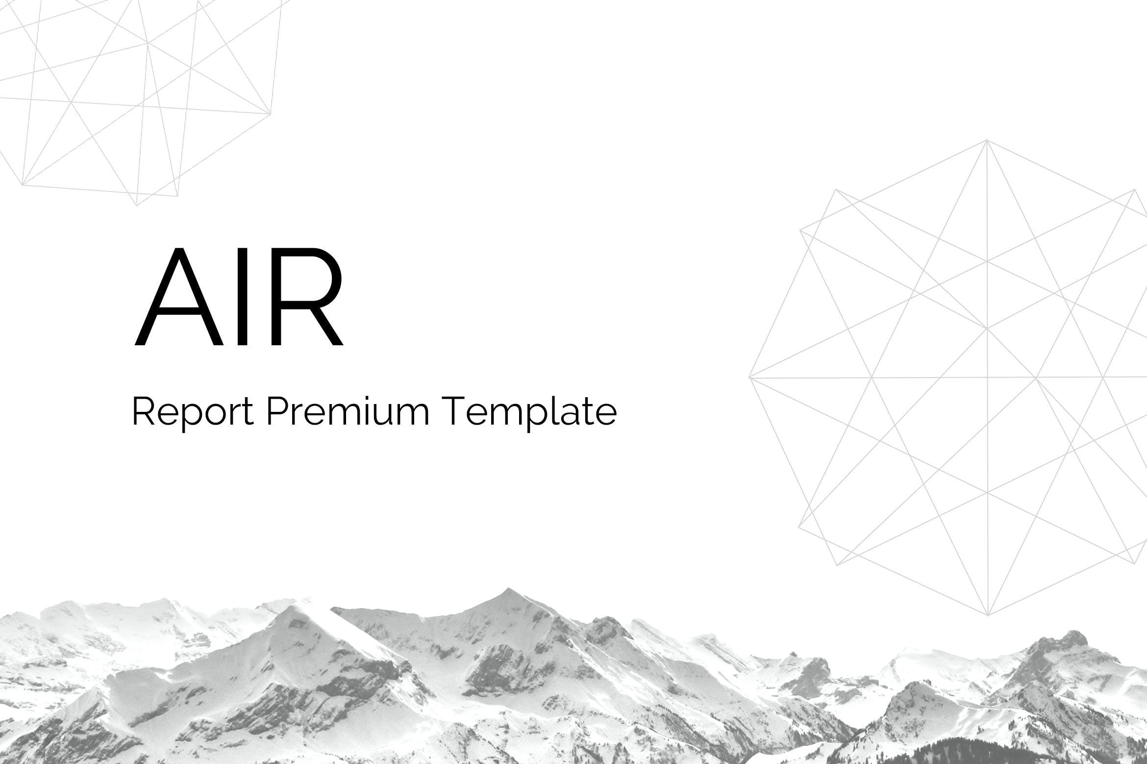 SWOT分析/市场分析/数据统计第一素材精选PPT模板 Air – PowerPoint Report Template插图