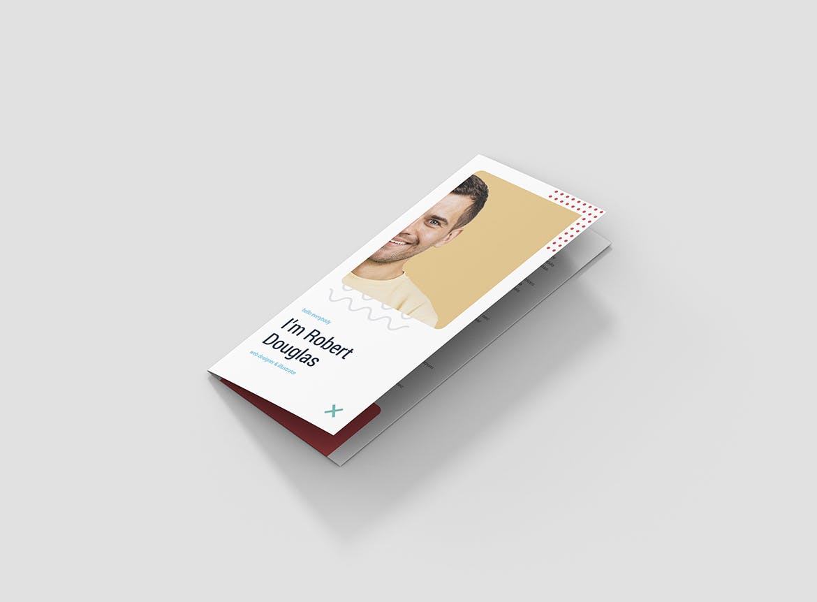 竖版印刷三折页创意第一素材精选简历模板 Brochure – Resume Tri-Fold插图(1)